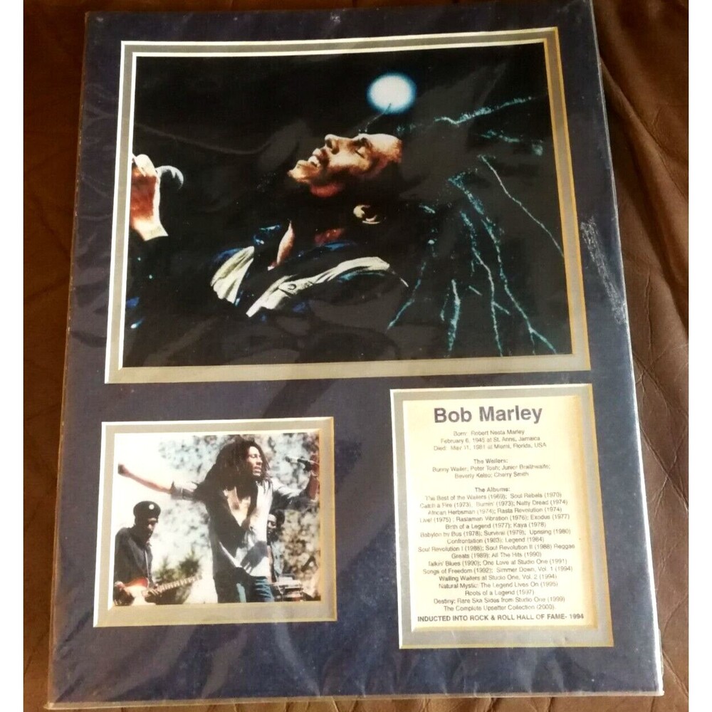 Paper Poster Legends Never Die Bob Marley Photo Collage 11" X 14"